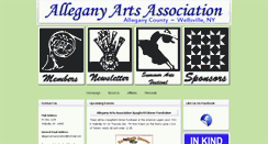 Desktop Screenshot of alleganyartsassociation.com